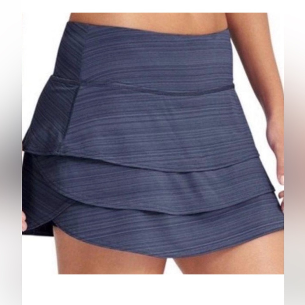 Athleta Blue Gray Heathered Blue Skort Size S